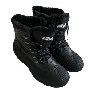 NWOT Polar Mens Waterproof Black Snow/Rain/Hiking Boots